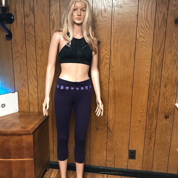 Lululemon" Run Inspire Crop leggings purple - Picture 15 of 16